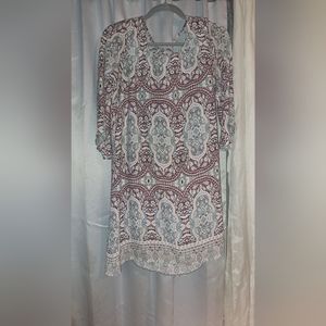 Colorful white dress